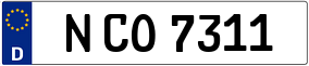 Trailer License Plate